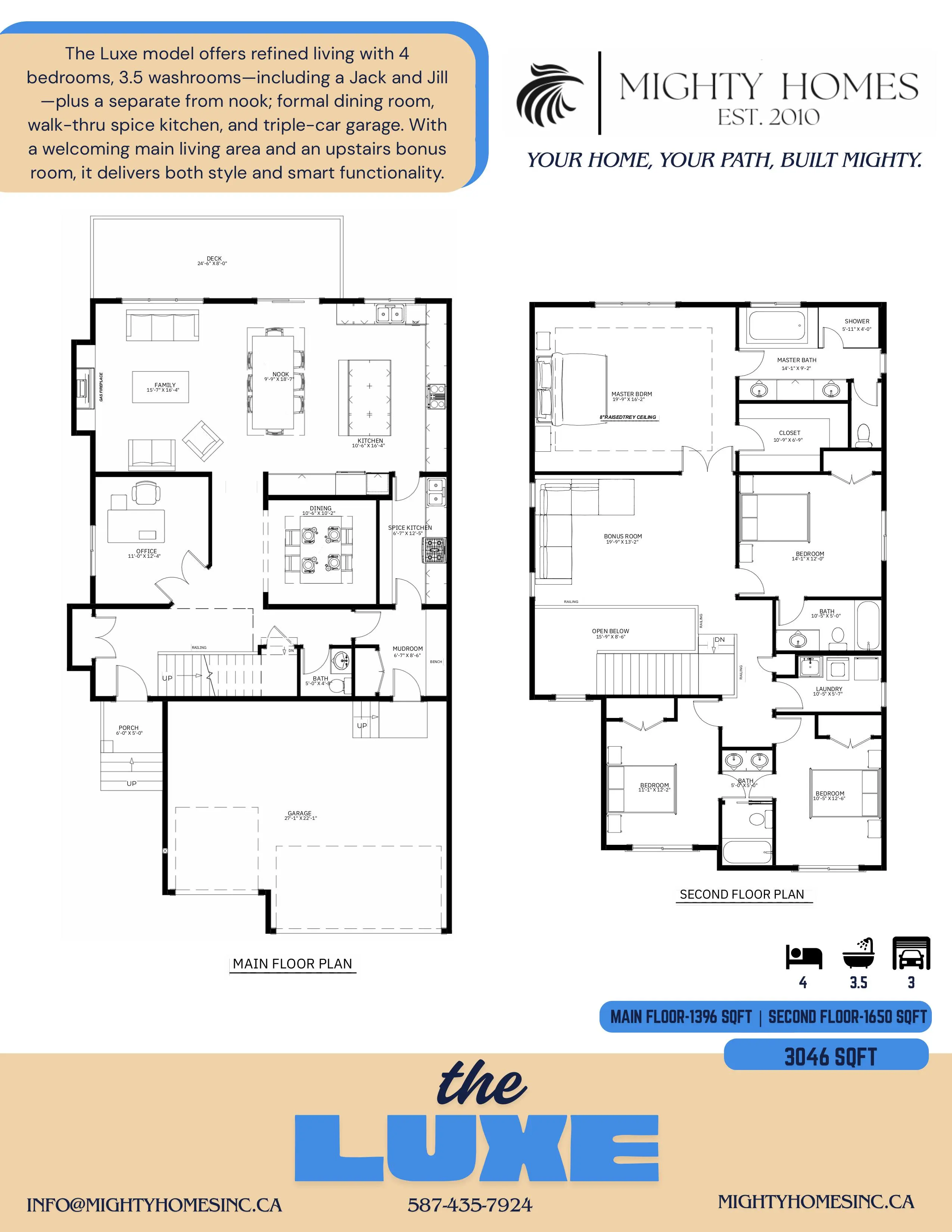 The Luxe floor plan