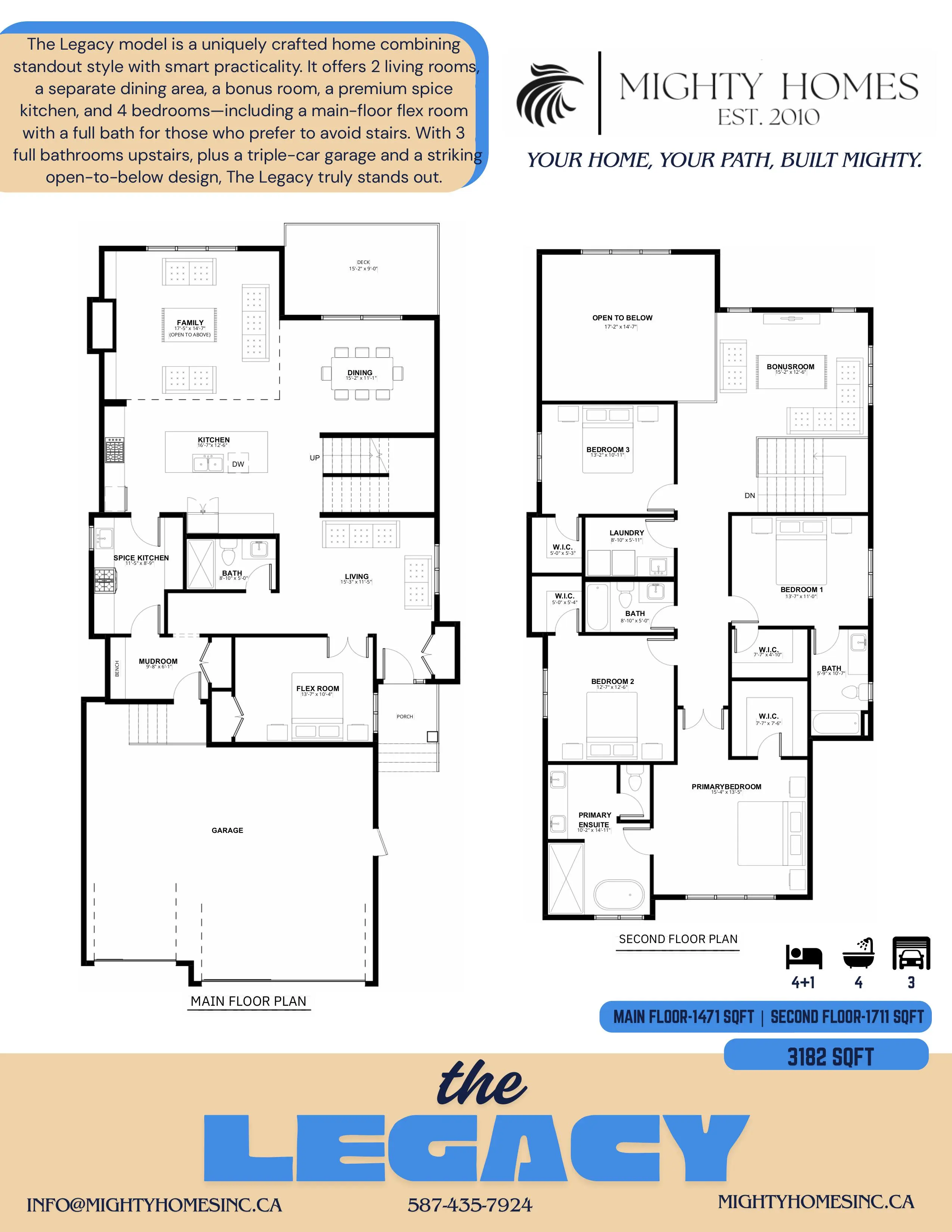The Legacy floor plan