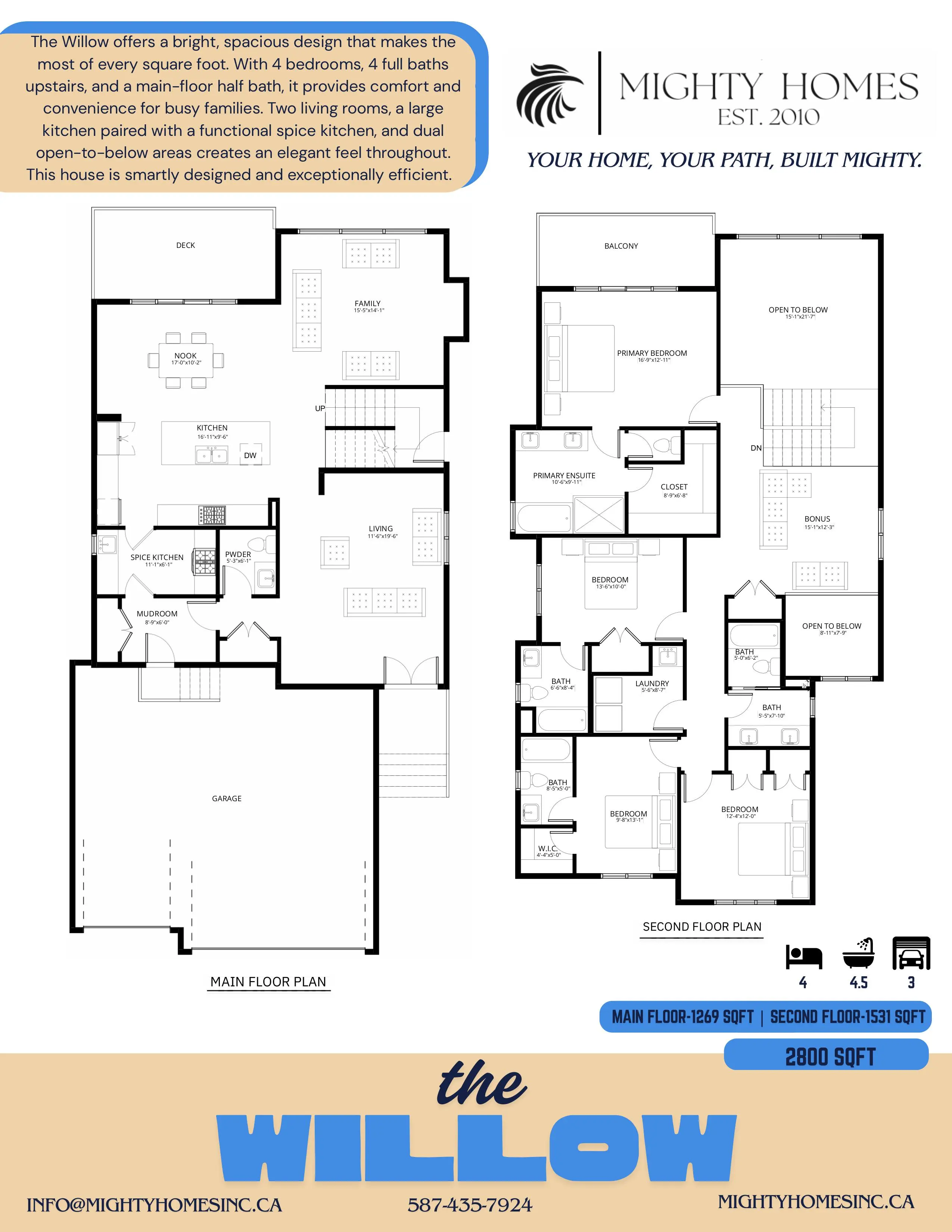 The Willow floor plan